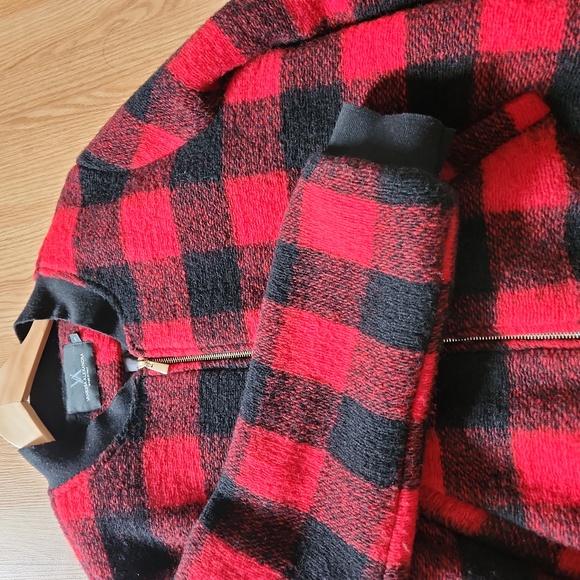 Vanessa Alexandria Plaid Wool Bomber - Picture 5 of 8